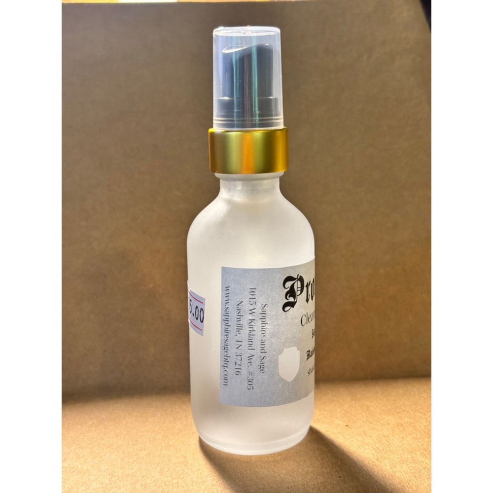 Sapphire and Sage Protection Cleansing Spray 2oz White Gold - Picture 3 of 4